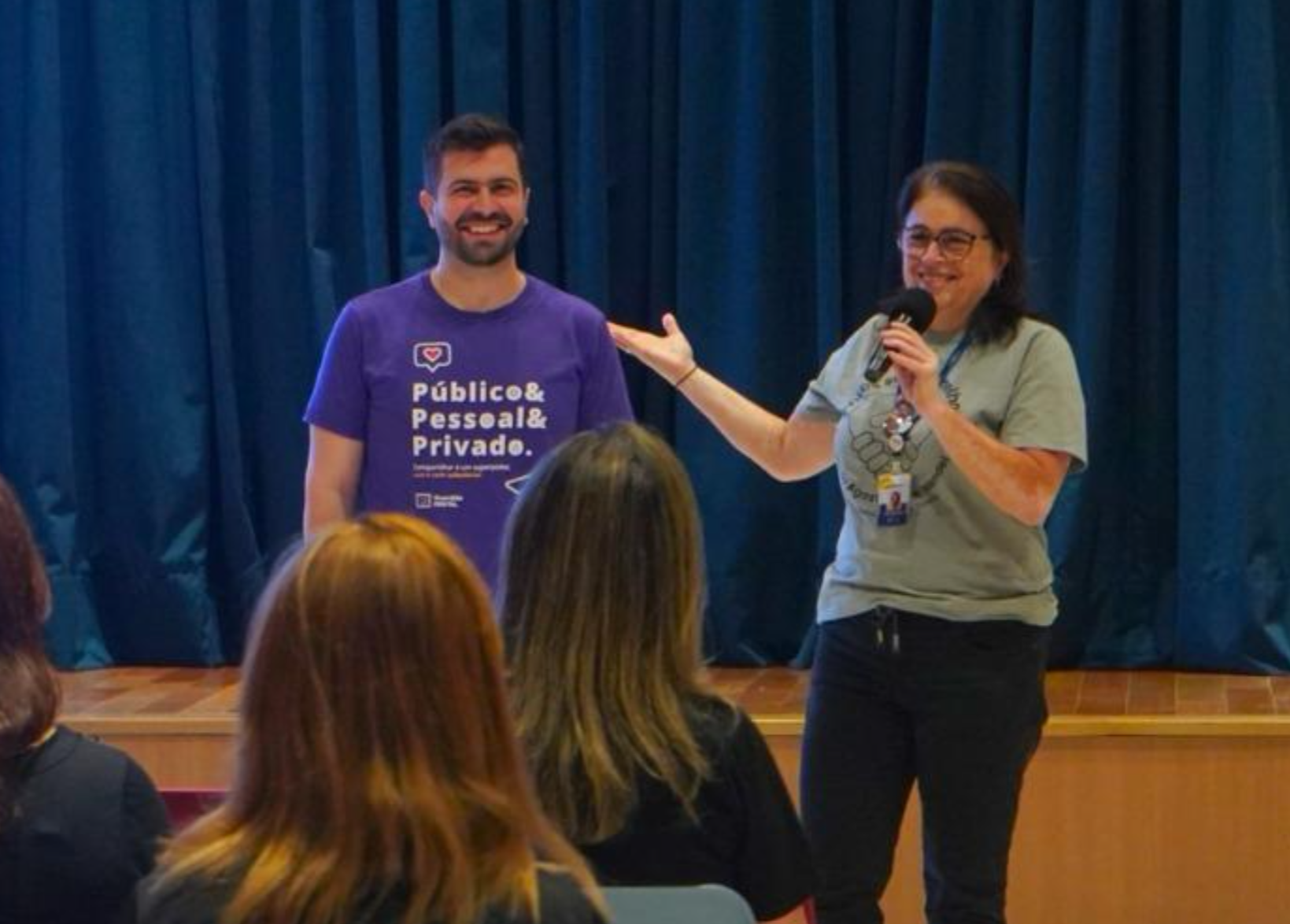 Fernando Lino em formação com educadores